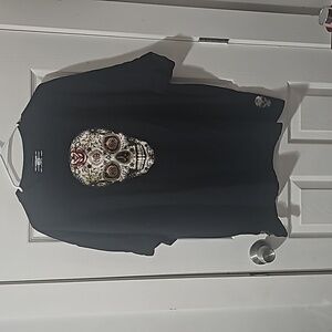 Black N/A Skulls T-SHIRT HAND MADE!